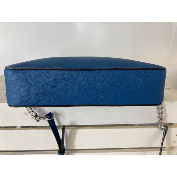 MICHAEL KORS, SMALL BLUE SAFFIANO LEATHER CROSSBODY BAG - Picture 7 of 16